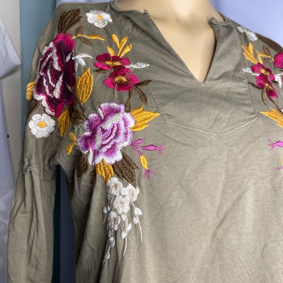 Johnny was XS NWT long sleeve tea lab boho women’s  tops - Picture 9 of 10